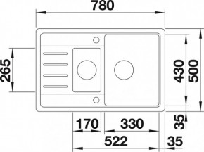  Blanco Legra 6S Compact  (521306) 6