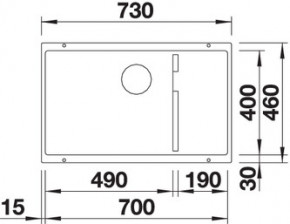  Blanco SUBLINE 700-U LEVEL (523540) 3