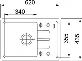   Franke BSG 611-62  (114.0375.045) 3