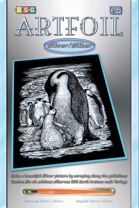    Sequin Art ARTFOIL SILVER Penguins SA0609