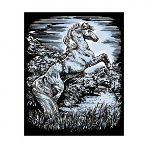    Sequin Art ARTFOIL SILVER Stallion SA1033