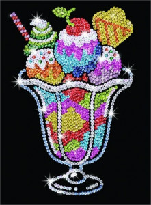    Sequin Art BLUE Ice Cream Sundae SA1305