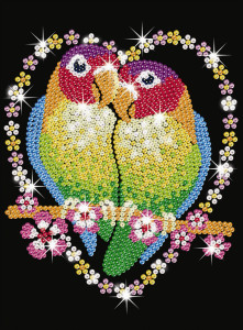    Sequin Art BLUE Love Birds SA1002