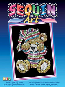    Sequin Art BLUE Teddy SA0616