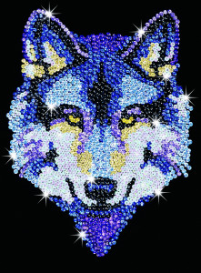    Sequin Art BLUE Wolf SA1215