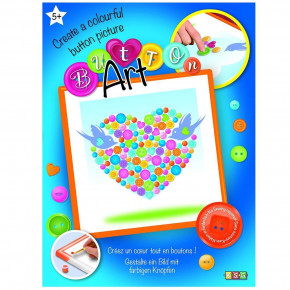    Sequin Art BUTTON HeartSA1527