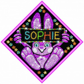    Sequin Art MY NAME Bunny SA1009 3