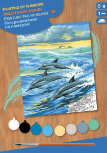    Sequin Art PAINTING BY NUMBERS JUNIOR Dolphins SA0031