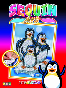    Sequin Art RED Pepino Penguins SA1503 3