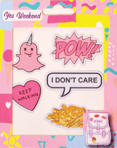   Yes Patch stiker I don't care (554321)