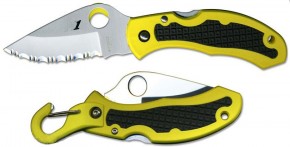  Spyderco Snap-It H1 Yellow with Black SERR 3