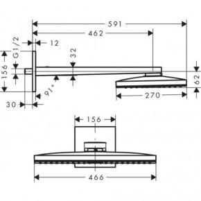   Hansgrohe Rainmaker Select 460 24003400 3