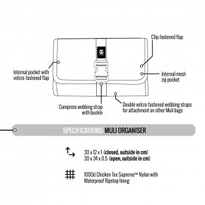  Crumpler Muli Organiser black tarpaulin (MUO-004) 9