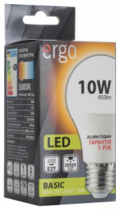 LED  Ergo Basic A60 E27 10W   4