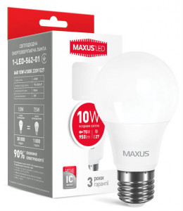 LED  Maxus A60 10W   220V E27 (1-LED-562-01)