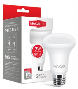 LED  Maxus R63 7W 220V E27 (1-LED-555)