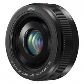 ' Panasonic Micro 4/3 Lens 20mm F1.7 ASPH Metal body Black (H-H020AE-K) 4