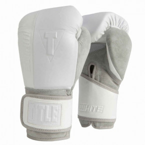   Title White Training Gloves (14oz) 