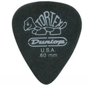   Dunlop 488P.60 Tortex Pitch Black 0.6  (12 )