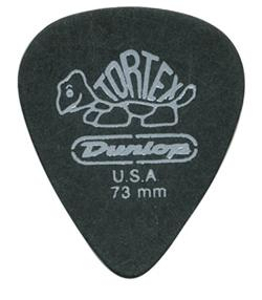   Dunlop 488P.73 Tortex Pitch Black 0.73  (12 )