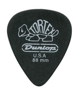   Dunlop 488P.88 Tortex Pitch Black 0.88  (12 )