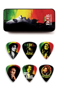   Dunlop Bob PT02H Bob Marley Rasta Series Pick Tin Heavy (6 )