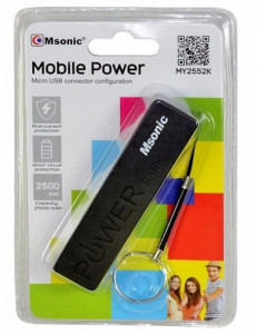   Msonic 2500mAh MY2552K Black