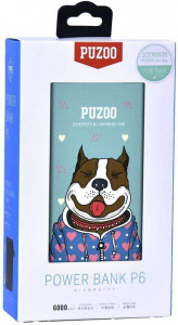   PUZOO Artdog  Power Bank 6000Mah  Green Baby 3