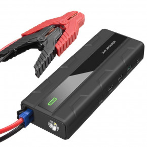   RavPower Car Jump Starter 14000mAh 1000A Peak Current Quick Charge 3.0 12V Black (RP-PB063)