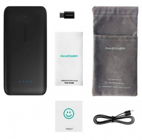   RavPower Power Bank 10000mAh Ultra-Slim Black (RP-PB078BK) 4