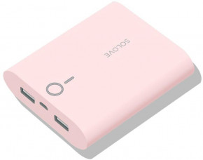   Solove F1 Power Bank 10000mAh Pink 3