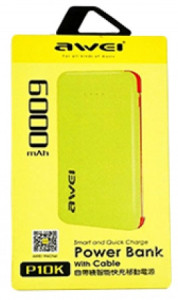   Awei P10K 6000 mAh Yellow 3