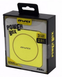   Awei P88k 6000 Black-Yellow (3 USB)    4