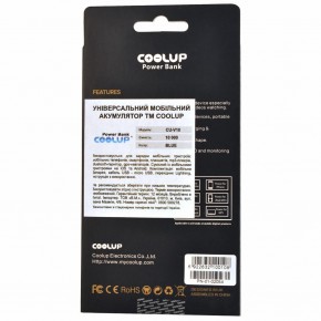   CoolUp CU-V10 10000mAh Blue (BAT-CU-V10-BE) 6