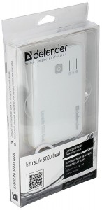   Defender ExtraLife 5000 2USB 2.0 5