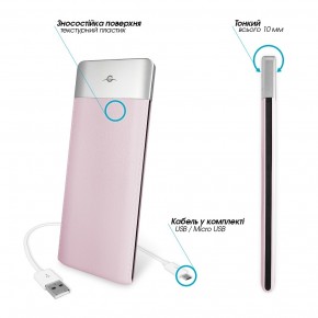    Global G.Power Bank 6000mAh Pink 3