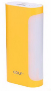 Power Bank Golf GF-D12 yellow 5000mah