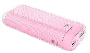 Power Bank Golf GF-D2S LED pink 4000mah