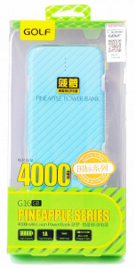   Power Bank Golf G16 4000 mA/h Blue 3