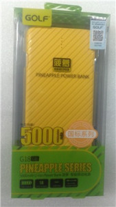   Power Bank Golf G18 5000 mA/h Yellow 3