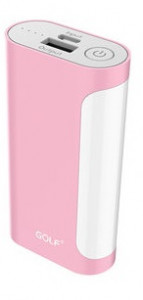   Power Bank Golf GF-D12 5000 mA/h Pink