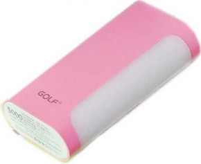   Power Bank Golf GF-D12 5000 mA/h Pink 3