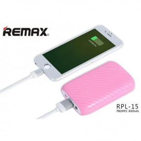   (Power Bank) Remax Pineapple Power Bank 8000mAh Pink 3