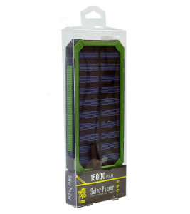   Solar Led 2USB 15000 mAh Black-Green 3