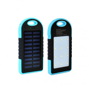   Solar Led 2USB 6000 mAh Black-Blue