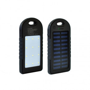   Solar Led 2USB 6000 mAh Black