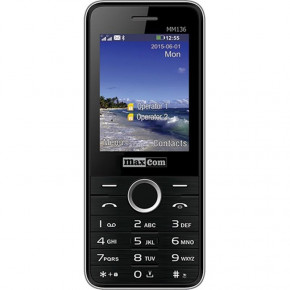   Maxcom MM136 Dual Sim Black-Silver (5908235973524)