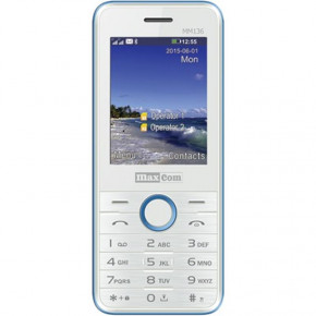   Maxcom MM136 Dual Sim White-Blue (5908235973517)