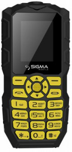   Sigma mobile X-treme IO68 Bobber black-yellow