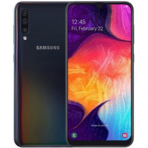  Samsung SM-A505FM Galaxy A50 128Gb Black (SM-A505FZKQSEK)